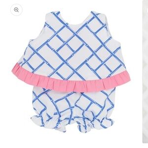 NWT The Beaufort Bonnet Company Susy Swing Top Set Bamboo/Hot Pink